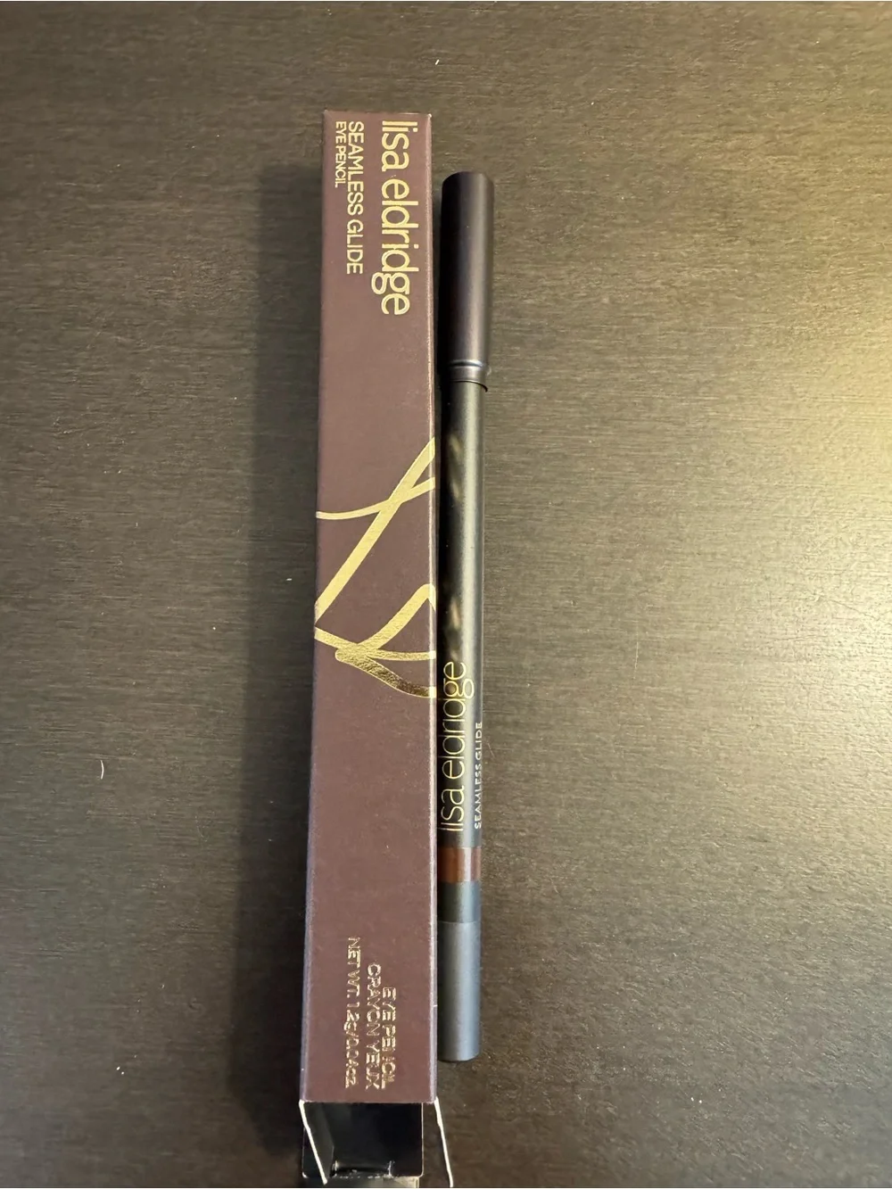 Lisa Eldridge Seamless Glide Eye Pencil Burnt Umber 1.2 g .04 oz Full Size NIB